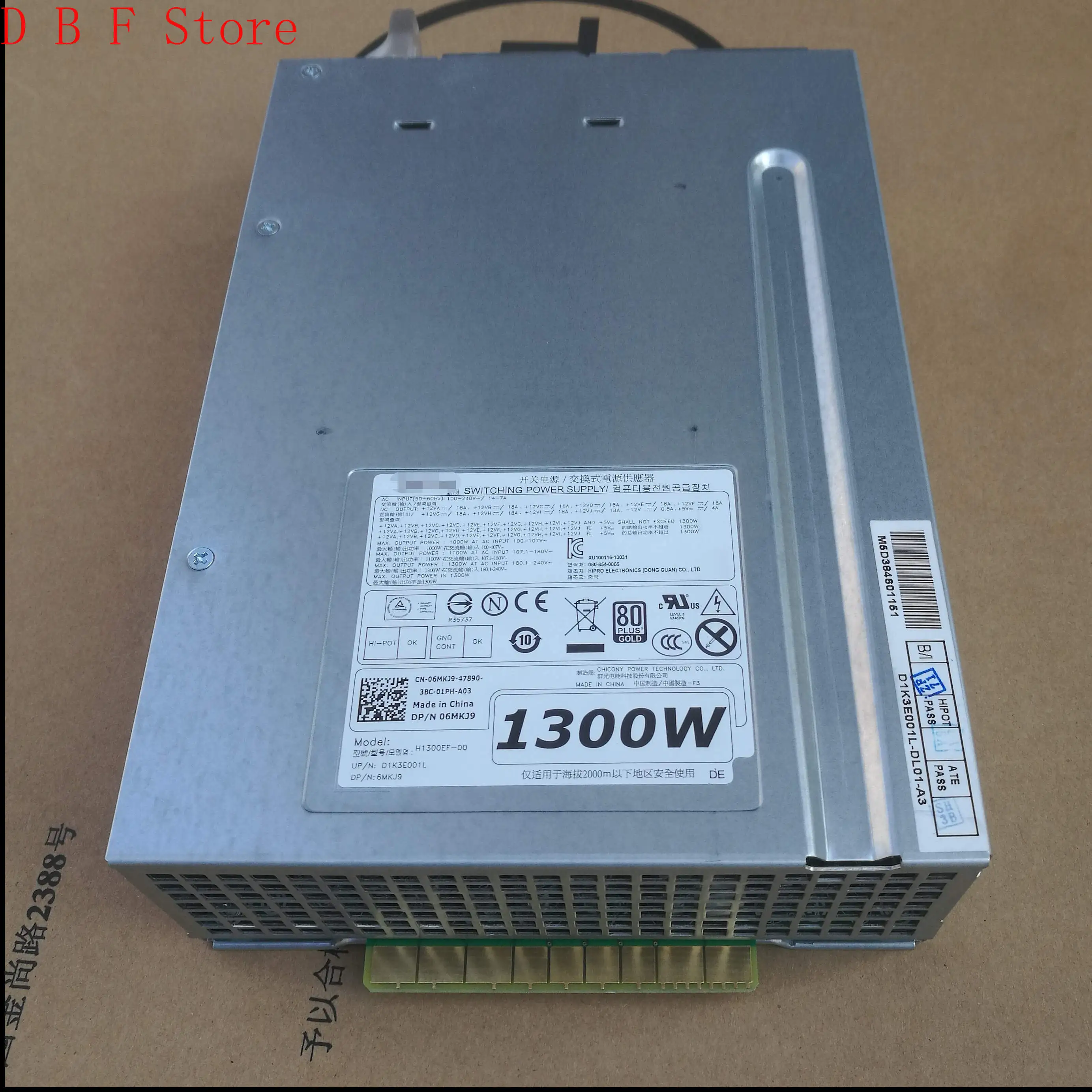 H1300EF-00 6MKJ9 H1300EF-01 09JX5 H1300EF-02 T31JM для DELL T7600 T7810 T7910, источник питания рабочей станции
H1300EF-00 6MKJ9 H1300EF-01 09JX5 H1300EF-02 T31JM для DELL T7600 T7810 T7910, источник питания рабочей станции