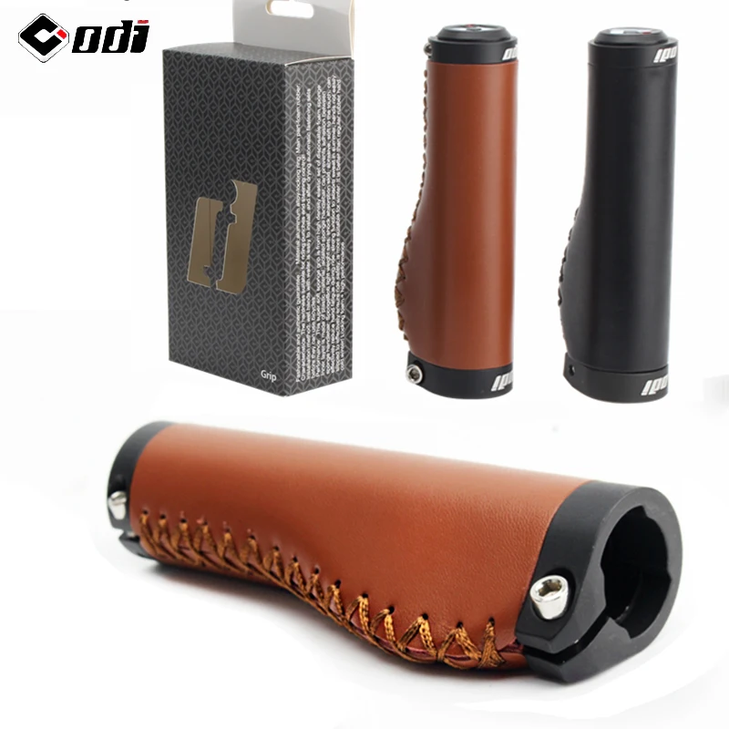 ODI MTB Cuffs Leather Bicycle Handlebar Grips Aluminum Lock Ring Mountain Bike Grip Shockproof Bike Handle Bar End Plug
ODI MTB Cuffs Leather Bicycle Handlebar Grips Aluminum Lock Ring Mountain Bike Grip Shockproof Bike Handle Bar End Plug
