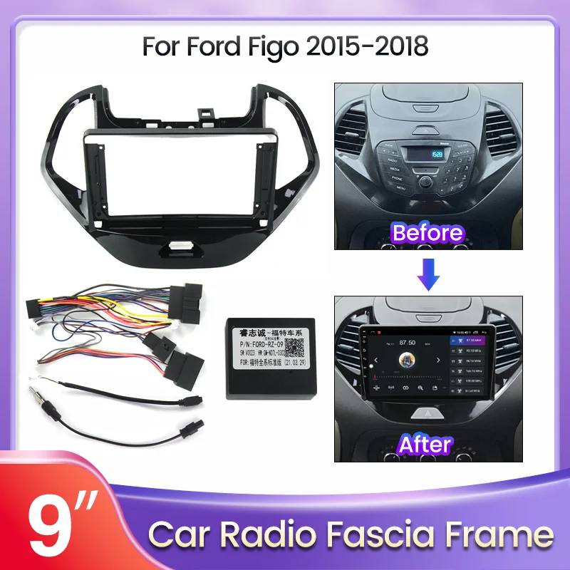 9inch 2 Din Car Android Radio Frame Kit Head Unit for Ford FIGO 2015-2018 Auto Stereo Dash Panel Mounting Fascia Trim Bezel
9inch 2 Din Car Android Radio Frame Kit Head Unit for Ford FIGO 2015-2018 Auto Stereo Dash Panel Mounting Fascia Trim Bezel