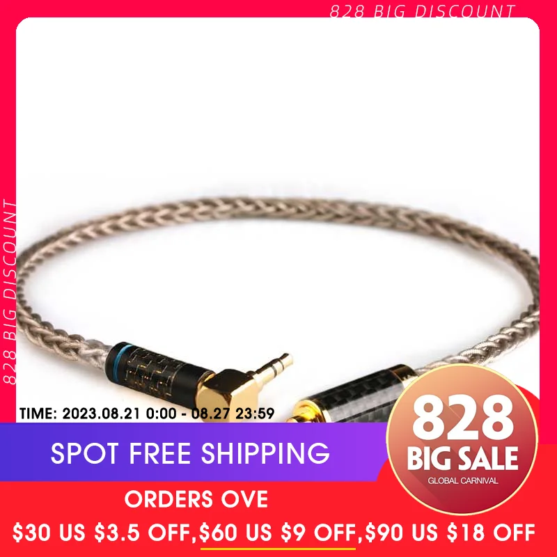 Xiao Fan Gu-Ag-Pd-Cu alloy 3.5mm to 3.5mm Custom interface Cable Aux Audio Cable for Car/Headphone/power amplifier/Oneplus 5t
Xiao Fan Gu-Ag-Pd-Cu alloy 3.5mm to 3.5mm Custom interface Cable Aux Audio Cable for Car/Headphone/power amplifier/Oneplus 5t