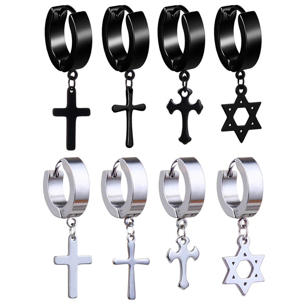 1 Pcs Stainless Steel Ear Studs Earrings Ear Ring Jewelry Decoration 2021 Winter Black Tassels Cross Unisex for Women and Men
1 Pcs Stainless Steel Ear Studs Earrings Ear Ring Jewelry Decoration 2021 Winter Black Tassels Cross Unisex for Women and Men