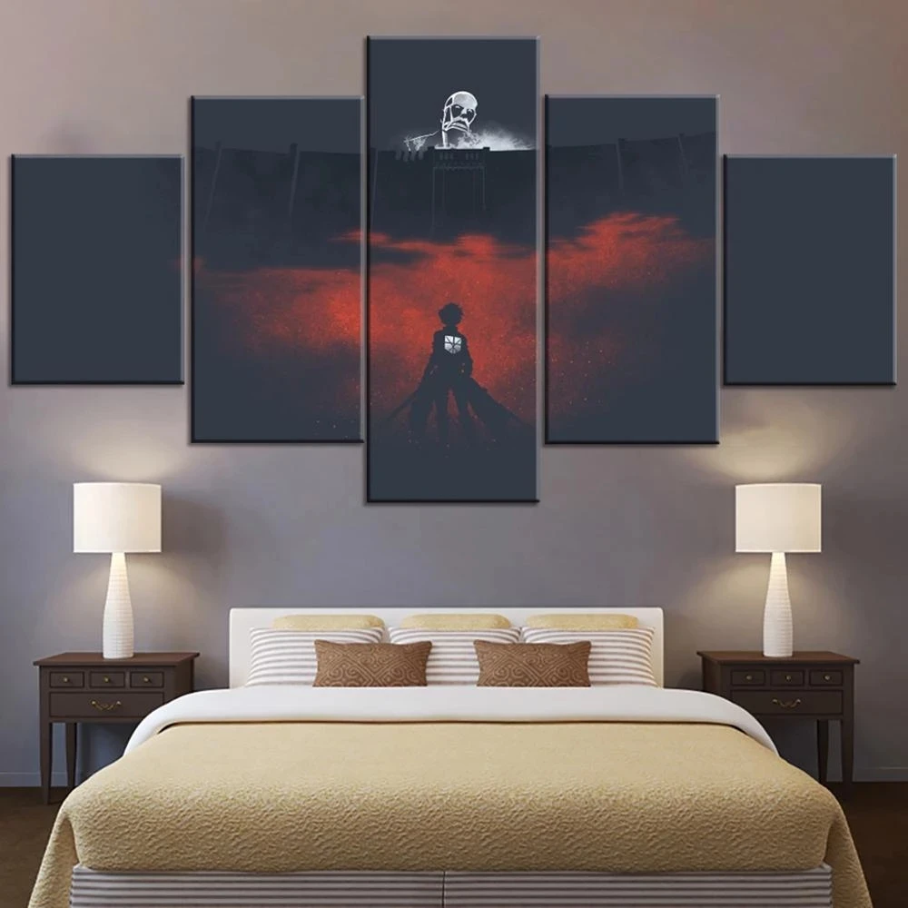 Attack on Titan Anime 5 Pieces Modern Printed Levi Canvas Painting Wall Art Home Decoration Kids Room Modular Pictures Framework
Attack on Titan Anime 5 Pieces Modern Printed Levi Canvas Painting Wall Art Home Decoration Kids Room Modular Pictures Framework