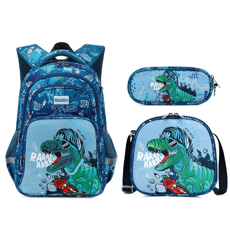 3Pcs Boys Dinosaur School Bag For Girls Student Backpack Set with Lunch Box Pencil Case, School Book Bag for Kids
3Pcs Boys Dinosaur School Bag For Girls Student Backpack Set with Lunch Box Pencil Case, School Book Bag for Kids