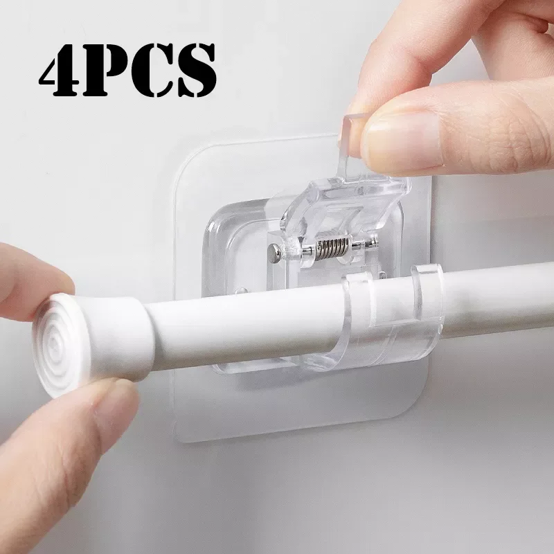 Self Adhesive Hooks Punch-free Curtain Rod Clip Hook Shower Curtain Rod Hanging Holder Household Fixed Clip Hanging Hook Holder
Self Adhesive Hooks Punch-free Curtain Rod Clip Hook Shower Curtain Rod Hanging Holder Household Fixed Clip Hanging Hook Holder
