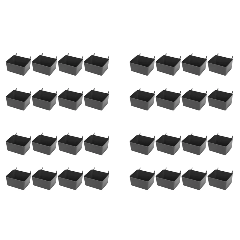 32 Pieces Pegboard Bins Kit Pegboard Parts Storage Pegboard Accessories Workbench Bins For Organizing Hardware(Grey)
32 Pieces Pegboard Bins Kit Pegboard Parts Storage Pegboard Accessories Workbench Bins For Organizing Hardware(Grey)