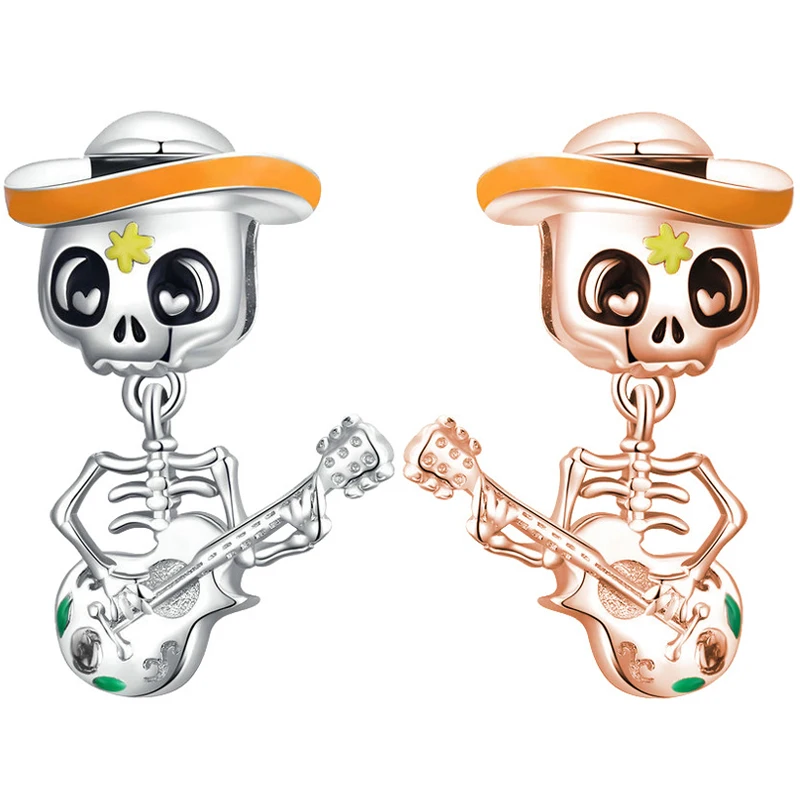 Wear Hat West Cowboy Skeleton Man Playing Guitar Pendant Fit Original Charms Bracelets Women Roxk Skull Beads For Jewelry Making
Wear Hat West Cowboy Skeleton Man Playing Guitar Pendant Fit Original Charms Bracelets Women Roxk Skull Beads For Jewelry Making