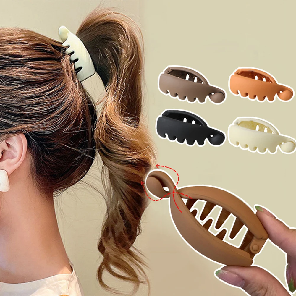 Frosted High Ponytail Clips Solid Color Banana Clip Women Hair Style Accessories Fashion Ponytail Barrettes Hair Claws Hairpins
Frosted High Ponytail Clips Solid Color Banana Clip Women Hair Style Accessories Fashion Ponytail Barrettes Hair Claws Hairpins