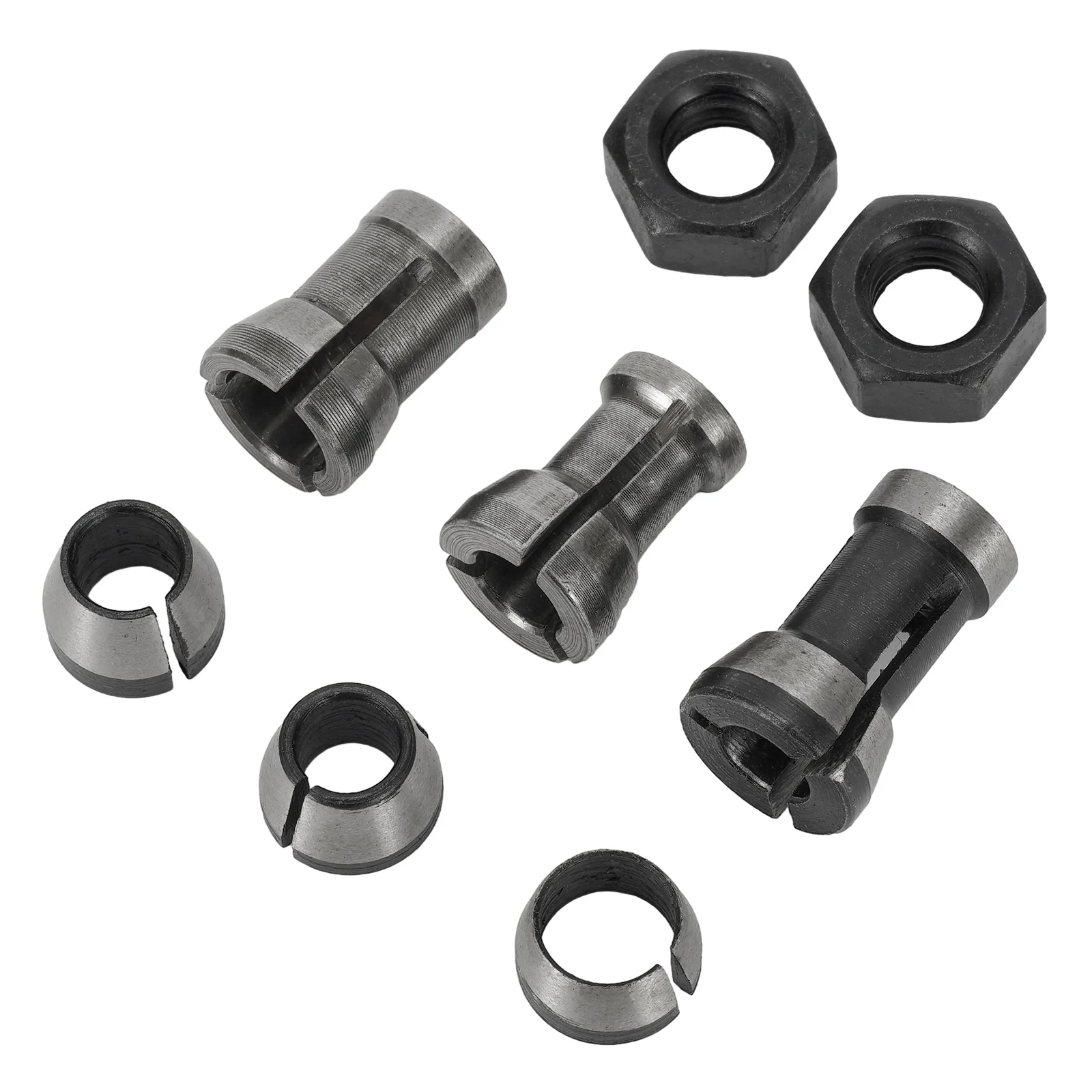 8pcs CNC Router Bit Collet Chuck Adapter Clamping Nuts 6/6.35/8mm For Engraving Machine Wood Routertrimming Engraving Machine
8pcs CNC Router Bit Collet Chuck Adapter Clamping Nuts 6/6.35/8mm For Engraving Machine Wood Routertrimming Engraving Machine