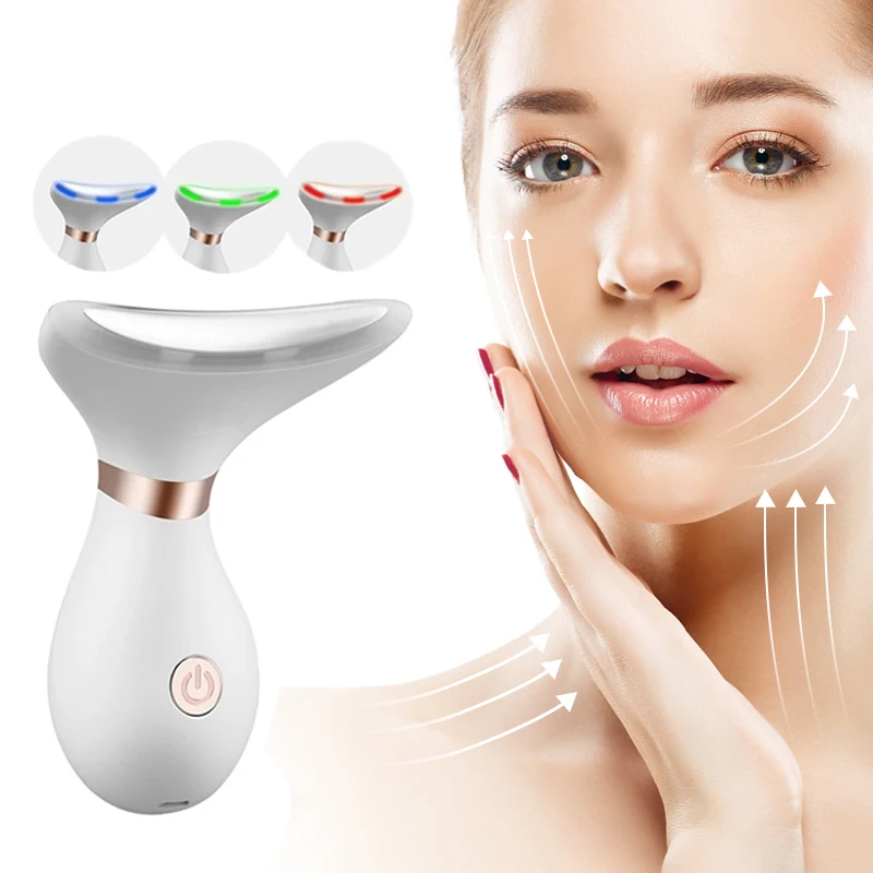 Face Massager Neck Lift Anti Wrinkles Vibration Facial Slimming Skin Tightening Lifting 3LED Light Double Chin Reducer
Face Massager Neck Lift Anti Wrinkles Vibration Facial Slimming Skin Tightening Lifting 3LED Light Double Chin Reducer