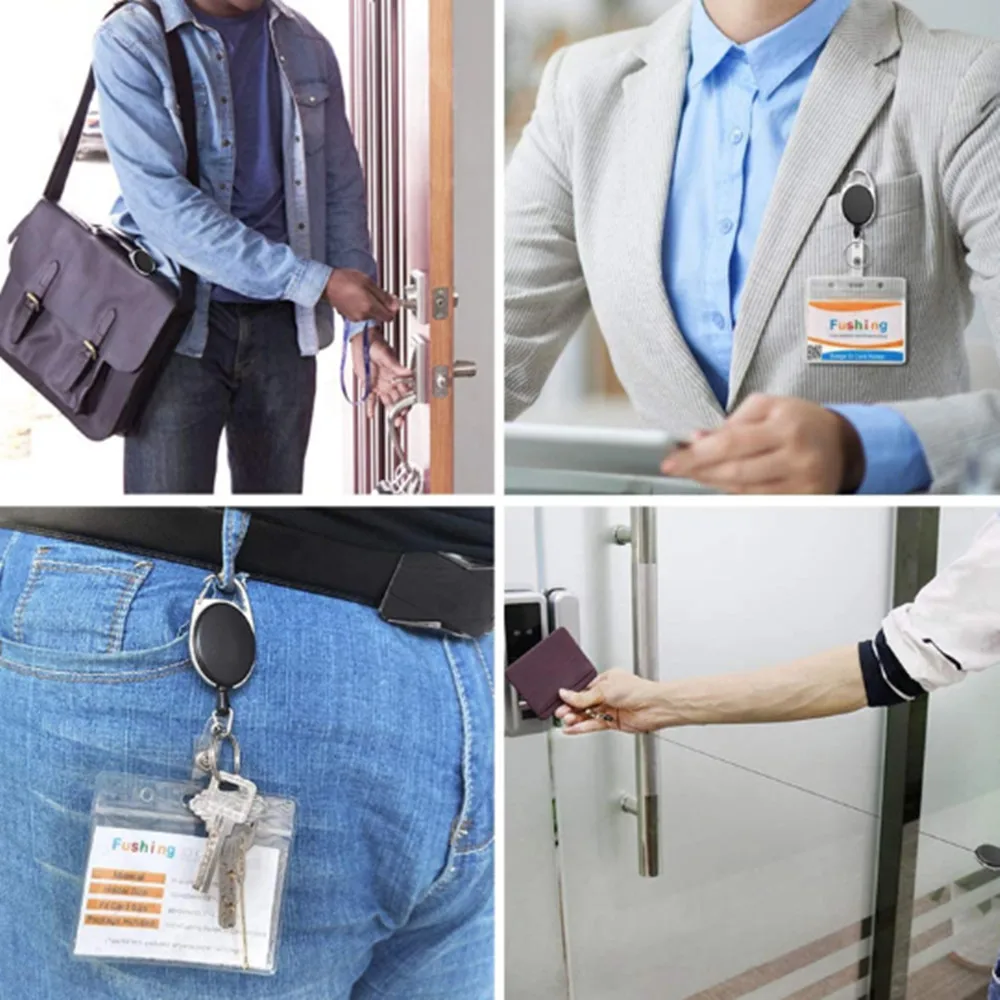 Lanyard Guard Badges Holder For Office Id Extendable Metal Wire Key Chain Ring Belt Clip Pull ID Card Badge Necklace Strap
Lanyard Guard Badges Holder For Office Id Extendable Metal Wire Key Chain Ring Belt Clip Pull ID Card Badge Necklace Strap