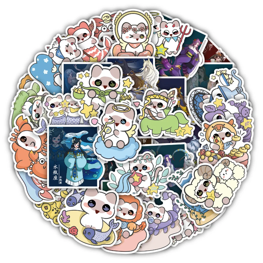 36Pcs Cartoon Constellation Aesthetic Stickers Decoration DIY Phone Skateboard Laptop Album Guitar Suitcase Cartoon Sticker
36Pcs Cartoon Constellation Aesthetic Stickers Decoration DIY Phone Skateboard Laptop Album Guitar Suitcase Cartoon Sticker