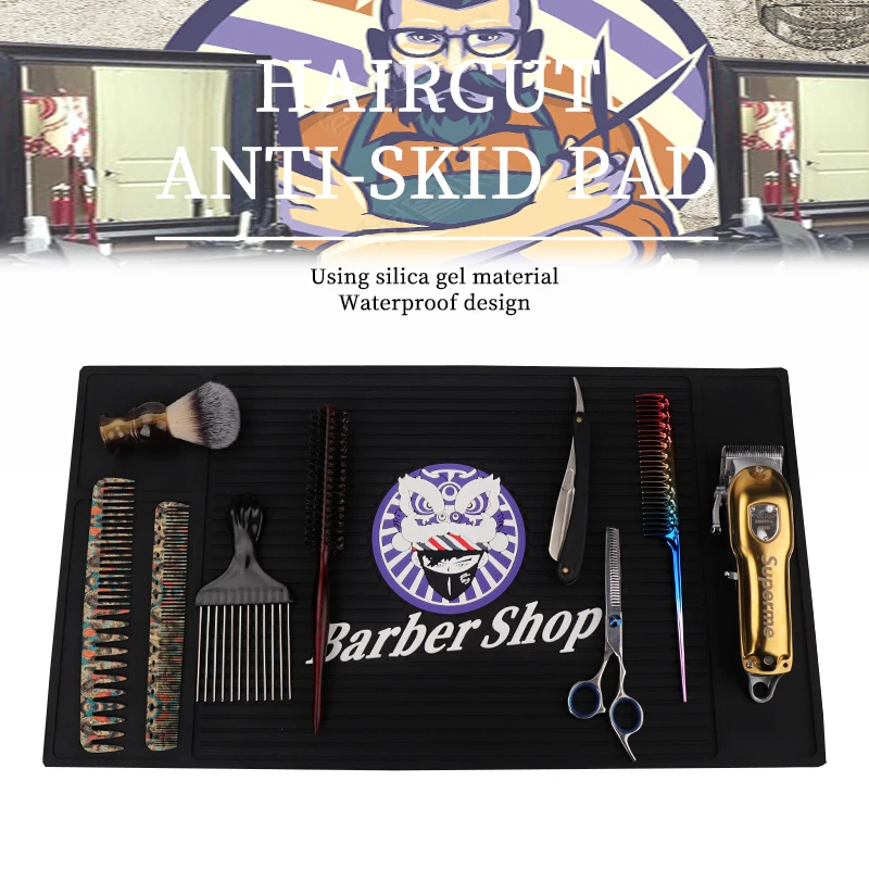 55*30cm Barber Salon Soft Hairdressing Tool PU Non-Slip Pad Push Trimmers Scissors Comb Anti-skid Mat
55*30cm Barber Salon Soft Hairdressing Tool PU Non-Slip Pad Push Trimmers Scissors Comb Anti-skid Mat