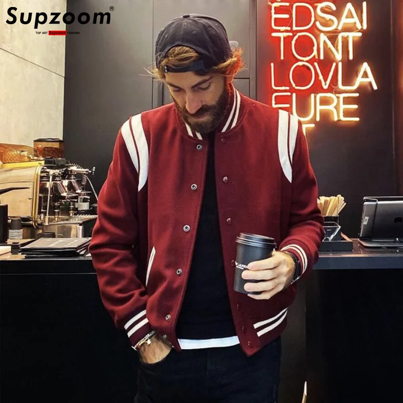 2023 New Arrival Bomber Jacket Men Rib Sleeve Cotton Casual Baseball Uniform Collar Coat Star Autumn And Winter Spliced Short
2023 New Arrival Bomber Jacket Men Rib Sleeve Cotton Casual Baseball Uniform Collar Coat Star Autumn And Winter Spliced Short