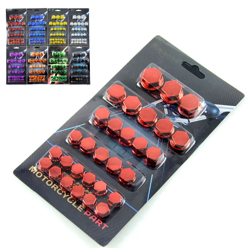 30Pcs Motorcycle Screw Nut Bolt Cap Cover Decoration for Car Electric Scooters Anti- Rust Motor Modification 1.4/1.2/1/0.8CM
30Pcs Motorcycle Screw Nut Bolt Cap Cover Decoration for Car Electric Scooters Anti- Rust Motor Modification 1.4/1.2/1/0.8CM