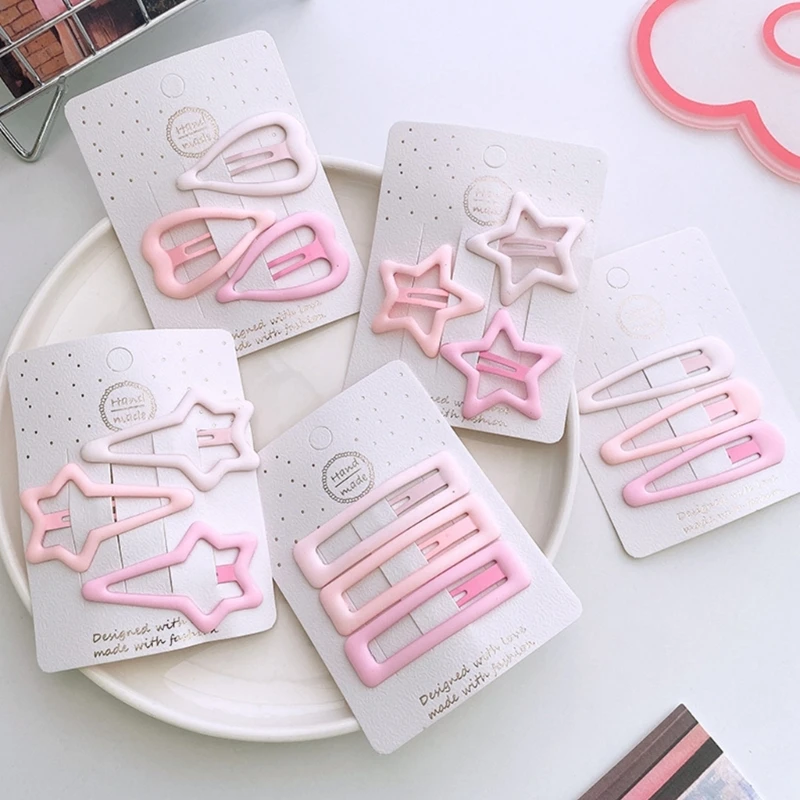 Cute Sweet Girls Hair Clips Heart/Star/Square shaped Metal Hair Clips Hairpins Non-Slip Metal Hair Clips for Girlfriend 
Cute Sweet Girls Hair Clips Heart/Star/Square shaped Metal Hair Clips Hairpins Non-Slip Metal Hair Clips for Girlfriend