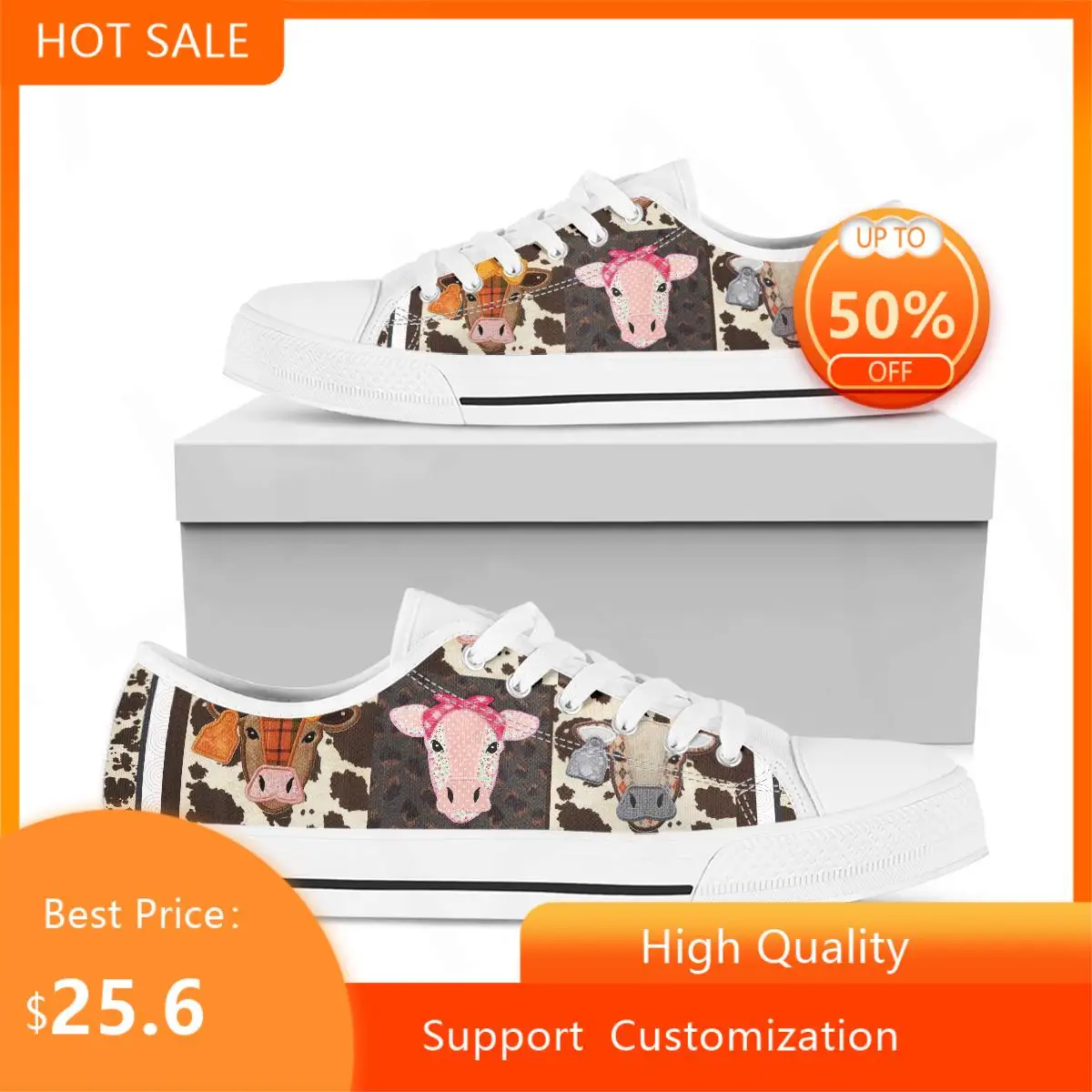 BKQU Cute Animal Cow Lover Canvas Shoes Women Breathable Sneakers Brand Sport Shoes for Woman Casual Vulcanized Shoe Flats 2022
BKQU Cute Animal Cow Lover Canvas Shoes Women Breathable Sneakers Brand Sport Shoes for Woman Casual Vulcanized Shoe Flats 2022