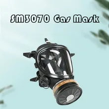SM3070 Self-Priming Gas Mask Chemical Fire Full Cover Paint Job Respirator Mask