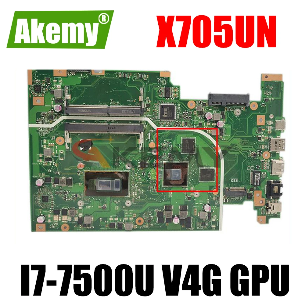 Материнская плата для ноутбука X705UN MB I7-7500U V4G GPU X705UVR X705UV X705UB X705UD X705UDR X705UN X705U
Материнская плата для ноутбука X705UN MB I7-7500U V4G GPU X705UVR X705UV X705UB X705UD X705UDR X705UN X705U