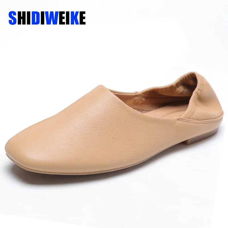 Ladies Flats new ballerinas soft leather moccasins slip on retro grandma shoes spring summer driving shoes woman mules slippers 
Ladies Flats new ballerinas soft leather moccasins slip on retro grandma shoes spring summer driving shoes woman mules slippers