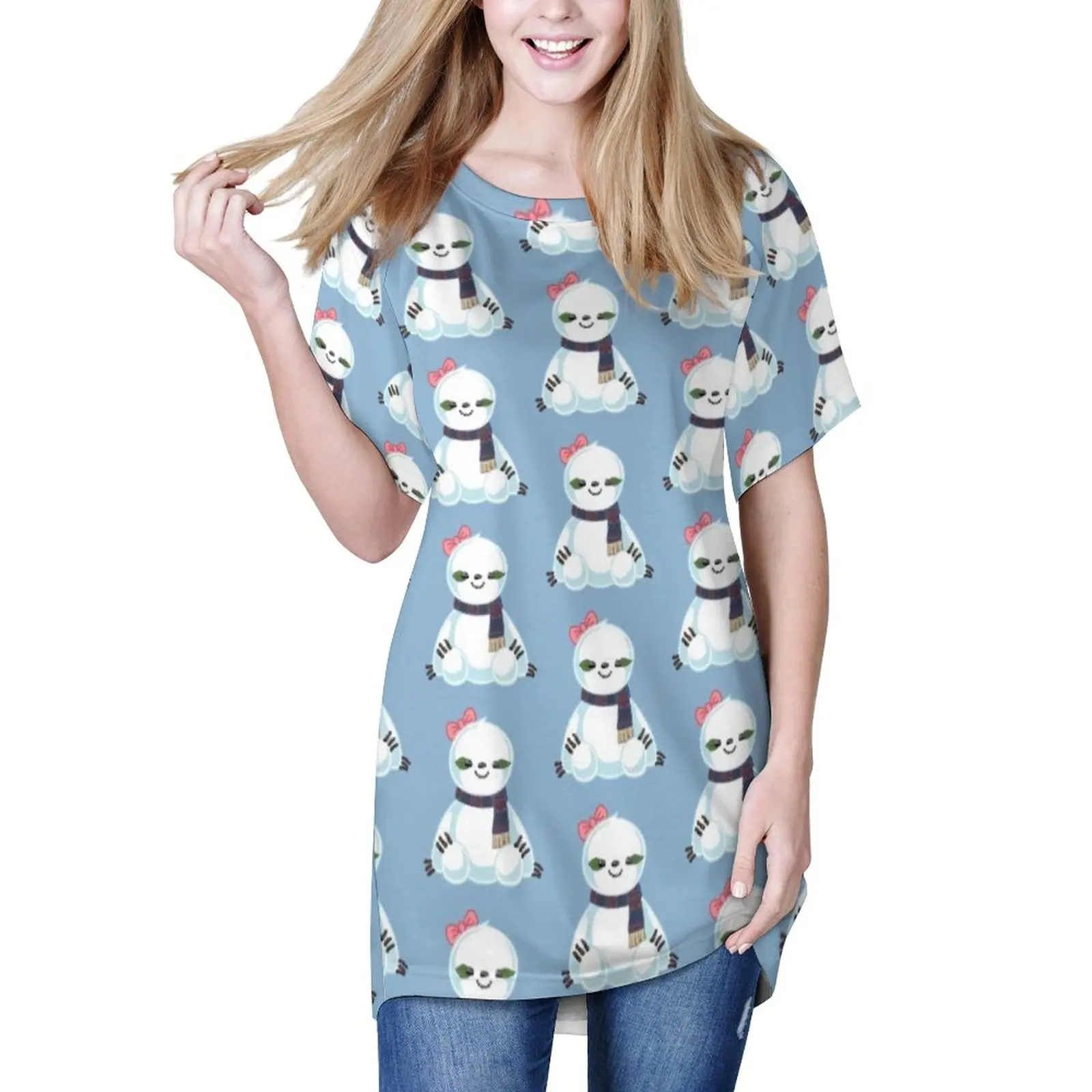 Snow Sloth Loose T Shirts Funny Animal Pinrt Classic T Shirt Short Sleeves Harajuku Big Size Tees Beach Printed Tops Gift Idea
Snow Sloth Loose T Shirts Funny Animal Pinrt Classic T Shirt Short Sleeves Harajuku Big Size Tees Beach Printed Tops Gift Idea