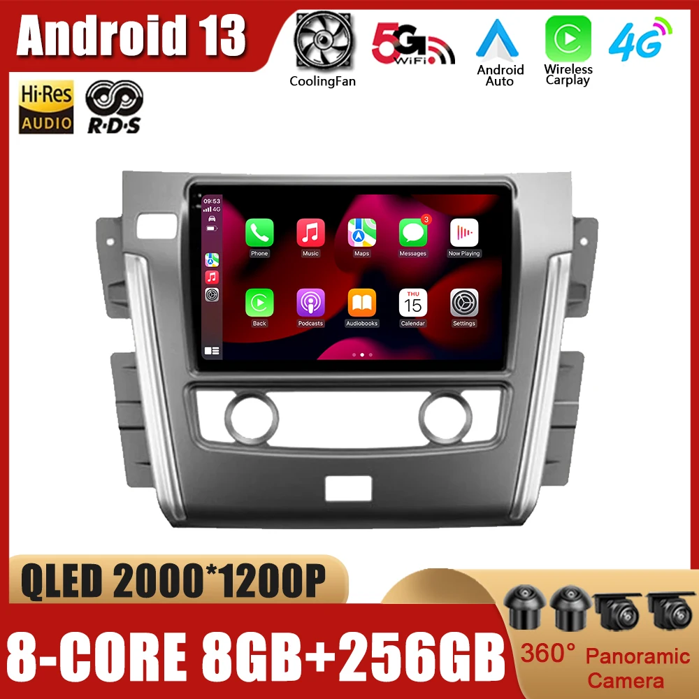For Nissan Patrol Y62 2010 - 2020 Car Radio Multimedia Player Navigation GPS Carplay 4G WIFI Android 13
For Nissan Patrol Y62 2010 - 2020 Car Radio Multimedia Player Navigation GPS Carplay 4G WIFI Android 13
