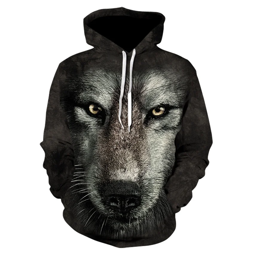 

Moda estrela lobo personalidade hoodie 3d esportes roupas dos homens marca moletom com capuz animal impressão casual moletom com