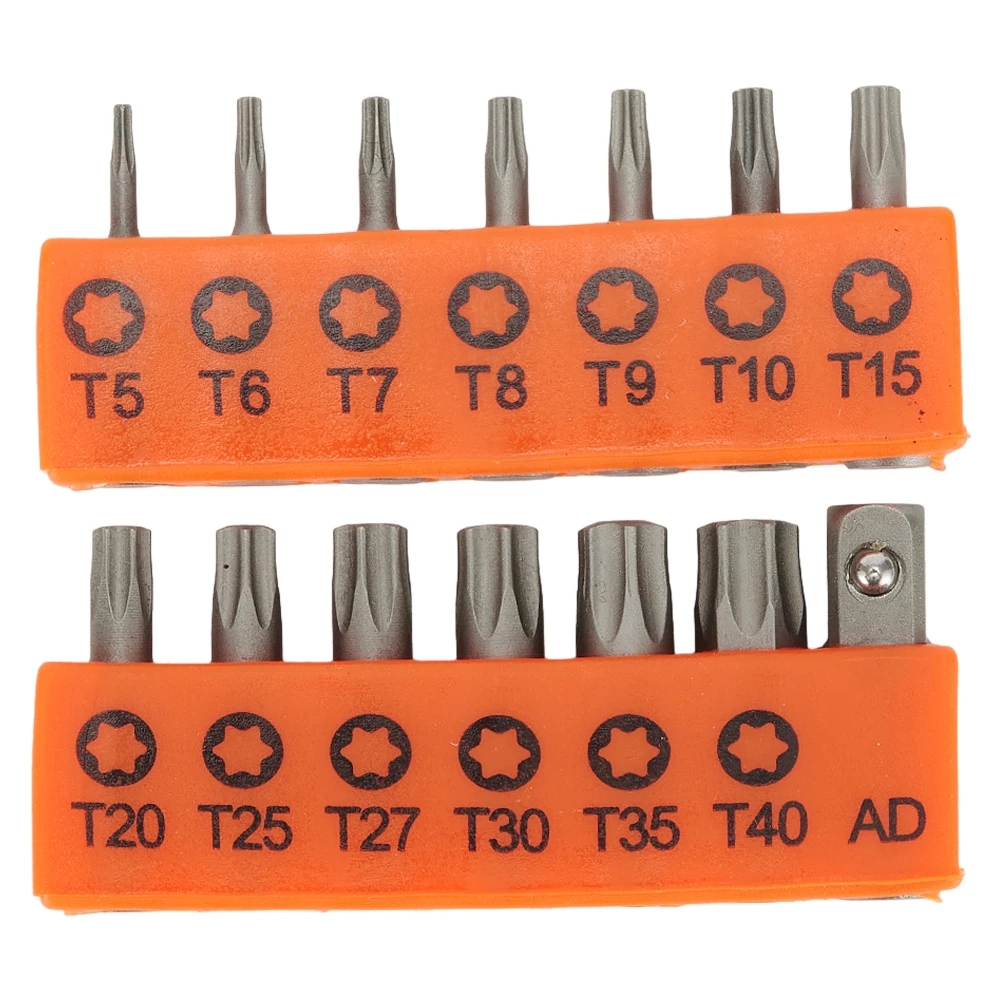 14pcs 25mm Torx Screwdriver Bits With Hole T5-T40 Electric Screw Driver Bit Set 1/4in Hex Shank Screwdrivers Bit
14pcs 25mm Torx Screwdriver Bits With Hole T5-T40 Electric Screw Driver Bit Set 1/4in Hex Shank Screwdrivers Bit