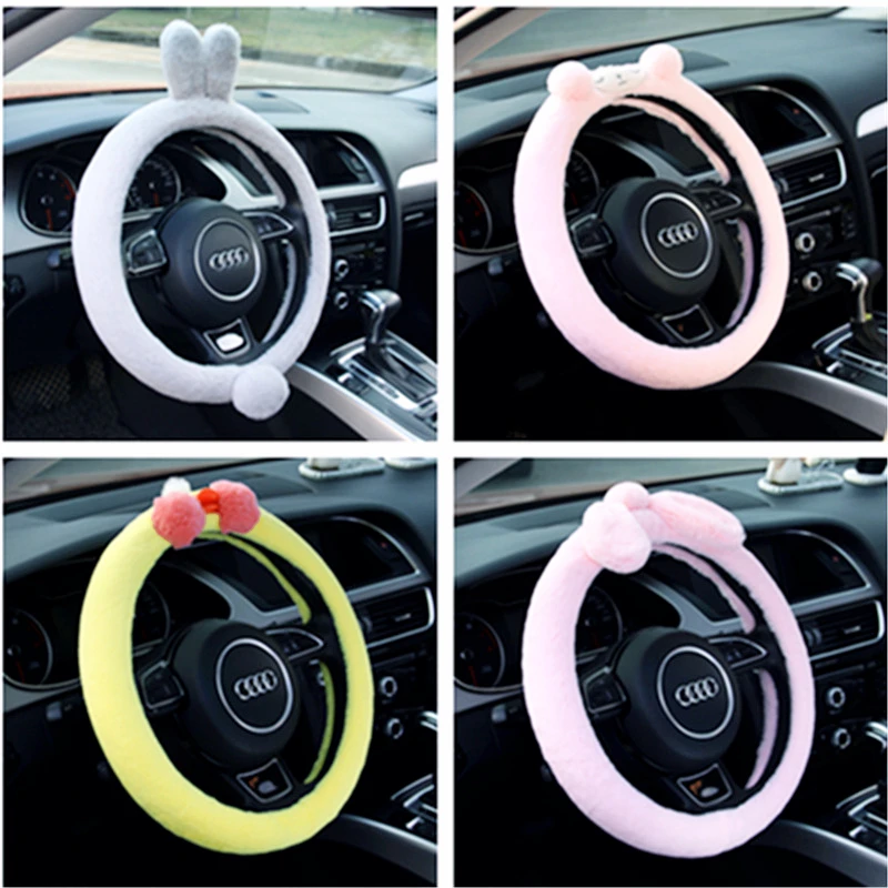 Car Plush Steering Wheel Cover Cute Cartoon Animal Duck Sheep Rabbit Winter Long Hair Non-slip Glove Interior Accessories
Car Plush Steering Wheel Cover Cute Cartoon Animal Duck Sheep Rabbit Winter Long Hair Non-slip Glove Interior Accessories