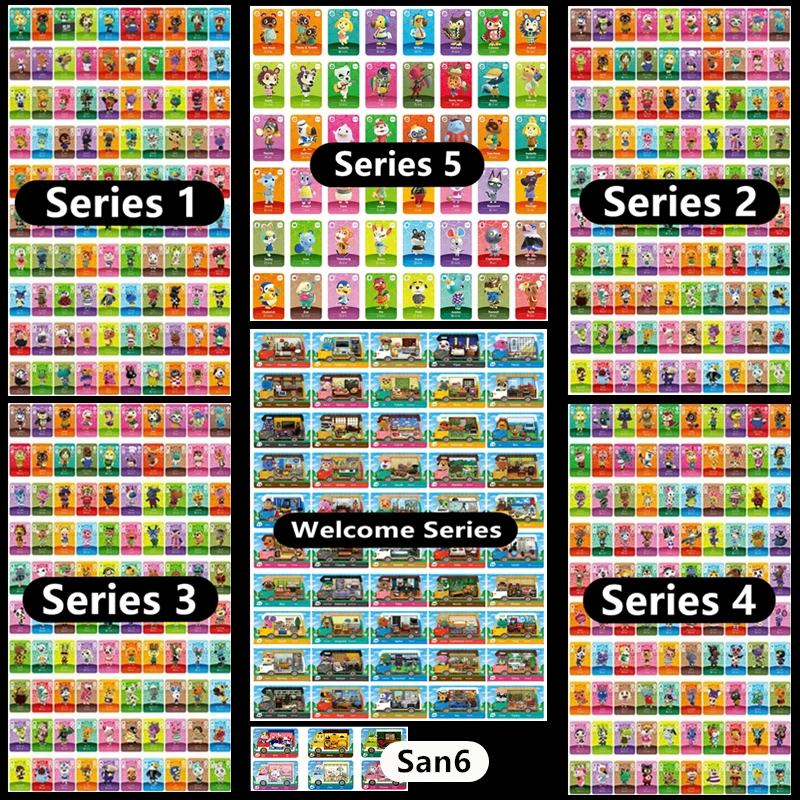 NEW Full Set 504Pcs For MiNi Or Big Ntag215 NFC Chip Tag Full Welcome Series For New Leaf Switch NS Series 1 2 3 4 5 +CV50+6Sano
NEW Full Set 504Pcs For MiNi Or Big Ntag215 NFC Chip Tag Full Welcome Series For New Leaf Switch NS Series 1 2 3 4 5 +CV50+6Sano