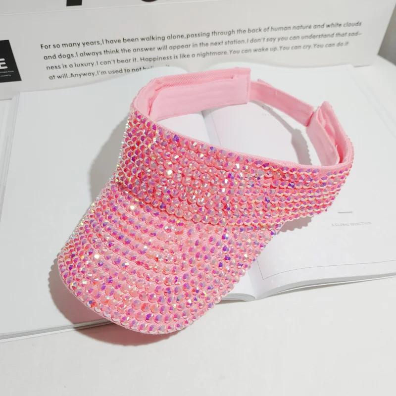 Summer Rhinestone Breathable Big Eaves Empty Top Hat Ladies Outdoor Riding Sun Hat Sun Hat Sun Hat Full Of Diamond Hat
Summer Rhinestone Breathable Big Eaves Empty Top Hat Ladies Outdoor Riding Sun Hat Sun Hat Sun Hat Full Of Diamond Hat