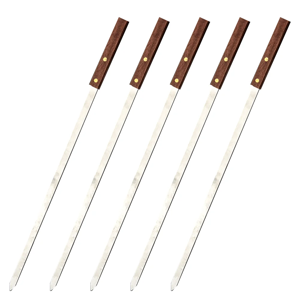 5 Pcs Reusable BBQ Skewer Stainless Steel Barbecue Skewers Candy Floss Sugar Stick Sign
5 Pcs Reusable BBQ Skewer Stainless Steel Barbecue Skewers Candy Floss Sugar Stick Sign