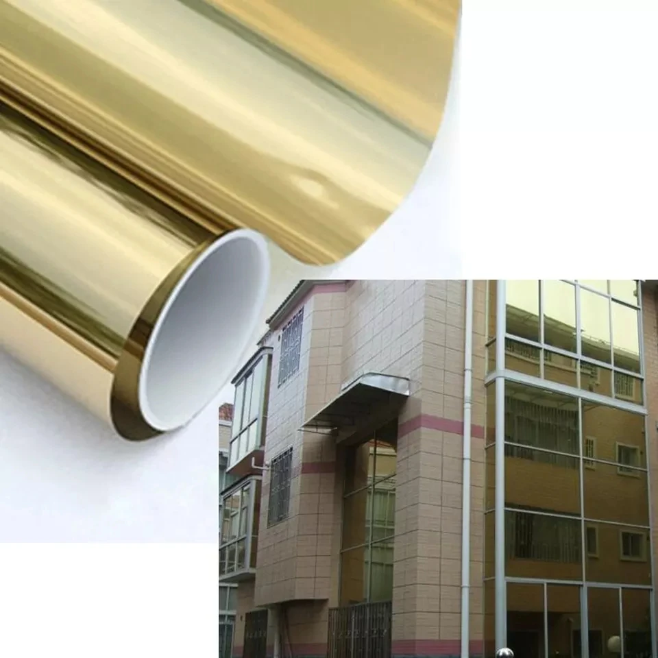 1Meter Solar Window Tint Film High Reflective One Way Mirror Window Film Heat Insulation Blocking Light Sticker Gold Silver
1Meter Solar Window Tint Film High Reflective One Way Mirror Window Film Heat Insulation Blocking Light Sticker Gold Silver