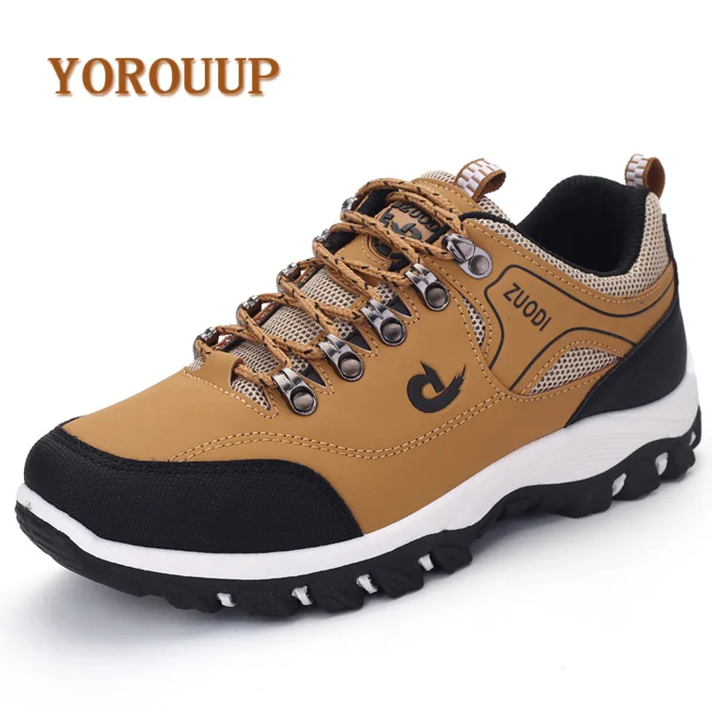 Brand Hiking Sneakers Men High Quality Leather Trekking Shoes Men Outdoor Sneakers Non-slip Waterproof Climbing Shoes Big Size
Brand Hiking Sneakers Men High Quality Leather Trekking Shoes Men Outdoor Sneakers Non-slip Waterproof Climbing Shoes Big Size