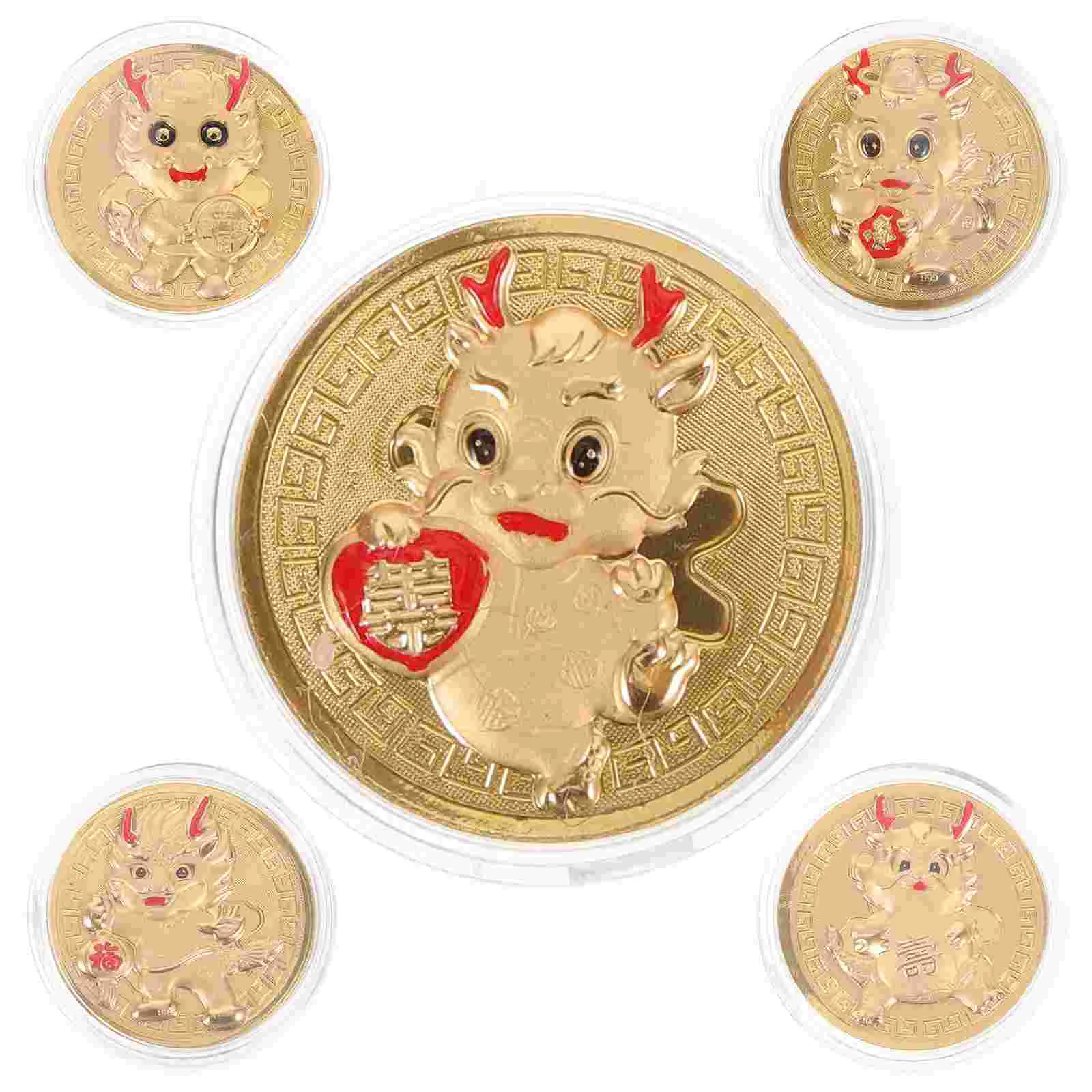 Zodiac Coin Collection Year Dragon Commemorative Coins New Souvenir Round Shape Collecting The Gift
Zodiac Coin Collection Year Dragon Commemorative Coins New Souvenir Round Shape Collecting The Gift