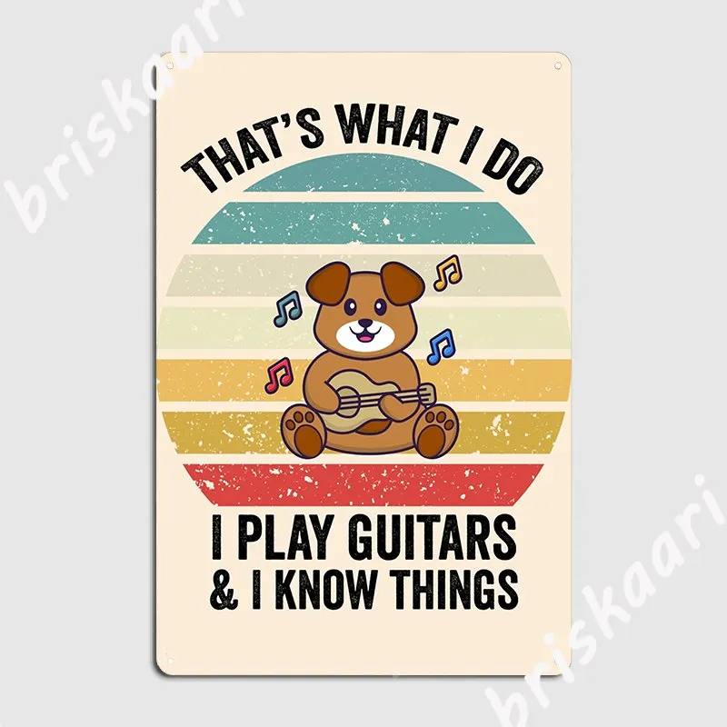 Dog Play Guitar That‘S What I Do I Play Guitars And I Know Things Poster Metal Plaque Mural Classic Tin Sign Posters
Dog Play Guitar That‘S What I Do I Play Guitars And I Know Things Poster Metal Plaque Mural Classic Tin Sign Posters
