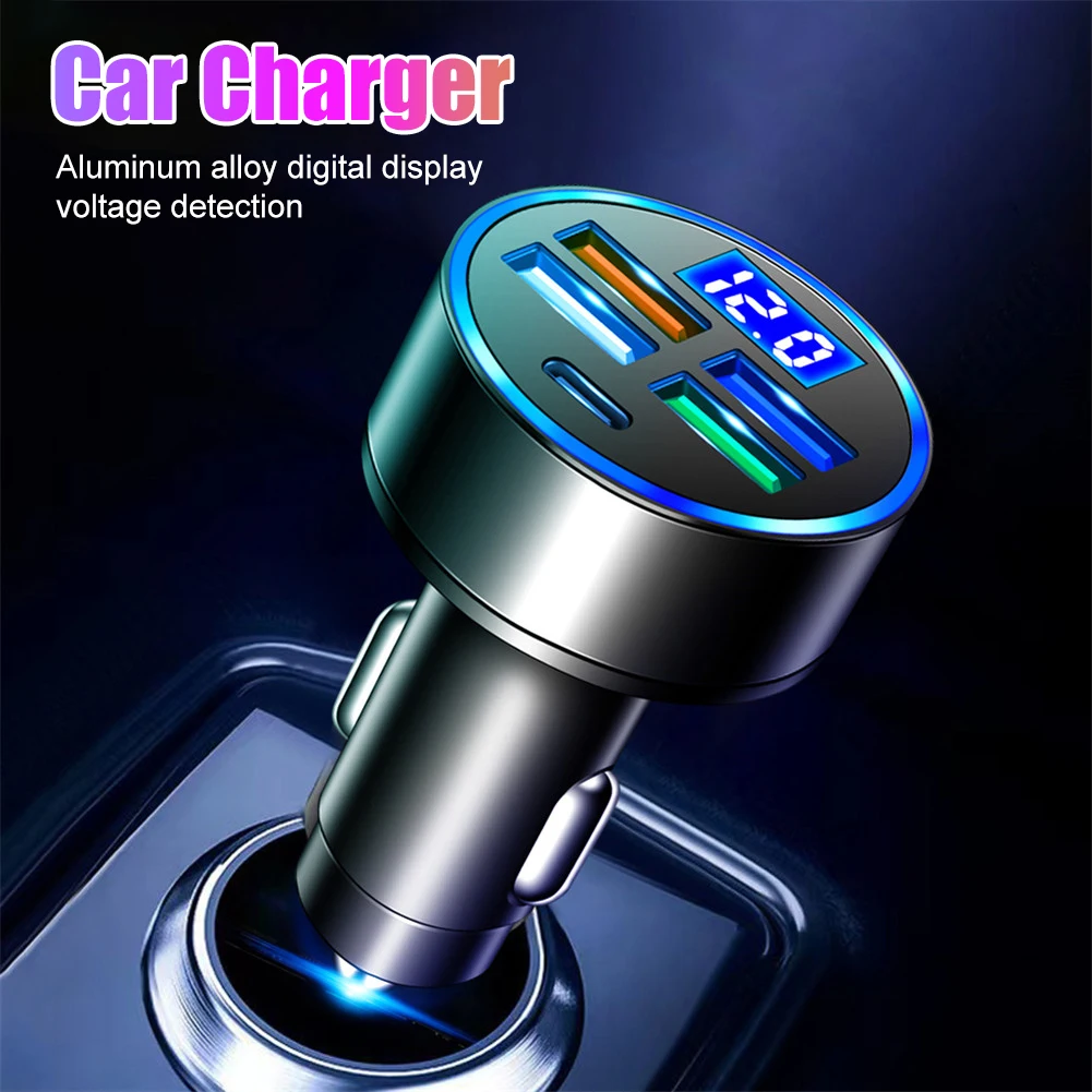 Автомобильное зарядное устройство А, быстрая зарядка 4 USB и 1 Type C, адаптер для зарядки 12 В/24 В с вольтметром для iPhone 13 12 11 Pro Max Samsung
Автомобильное зарядное устройство А, быстрая зарядка 4 USB и 1 Type C, адаптер для зарядки 12 В/24 В с вольтметром для iPhone 13 12 11 Pro Max Samsung