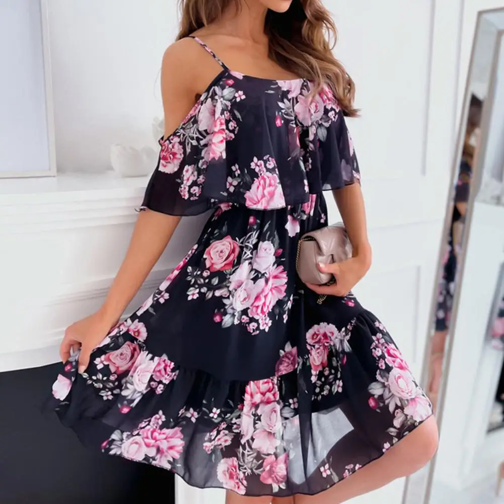 Great Lady Dress Ruffle Colorful Summer Floral Short Sleeve Mini Dress Patchwork Summer Dress for Dating
Great Lady Dress Ruffle Colorful Summer Floral Short Sleeve Mini Dress Patchwork Summer Dress for Dating