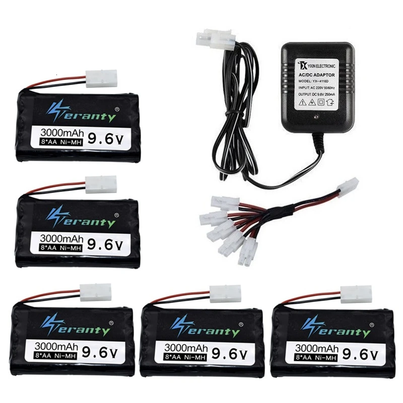 9.6v 3000mah Rechargeable Battery + 9.6v Charger For Rc toys Car Tank Robots Gun RC Boat AA Ni-MH 9.6v 2400mah NiMH Battery Pack
9.6v 3000mah Rechargeable Battery + 9.6v Charger For Rc toys Car Tank Robots Gun RC Boat AA Ni-MH 9.6v 2400mah NiMH Battery Pack