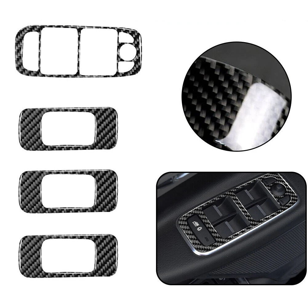 4PCS ABS Car Glass Control Button Cover Trim Sticker Carbon Fiber Pattern For Jaguar F-Pace 2016-2020 Car Interior Mouldings
4PCS ABS Car Glass Control Button Cover Trim Sticker Carbon Fiber Pattern For Jaguar F-Pace 2016-2020 Car Interior Mouldings