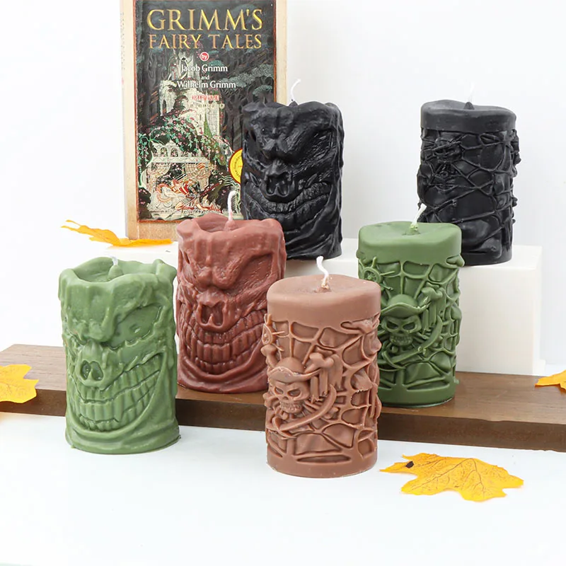 Pirate Skull Silicone Candle Mold DIY Geometric Column Scented Candle Making Plaster Soap Resin Mould Craft Gift Halloween Decor
Pirate Skull Silicone Candle Mold DIY Geometric Column Scented Candle Making Plaster Soap Resin Mould Craft Gift Halloween Decor