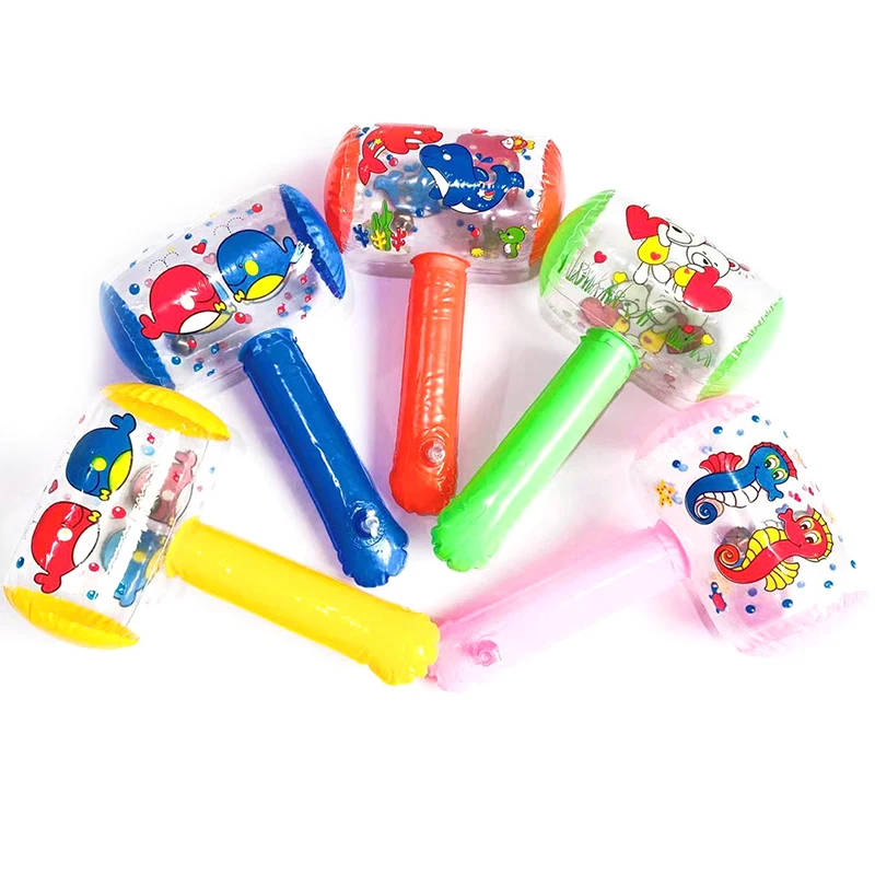 

1pc PVC Cheerful Children Inflatable Air Hammers Nice Gift for Kids Cute Cartoon Blow Up Hammer Toys