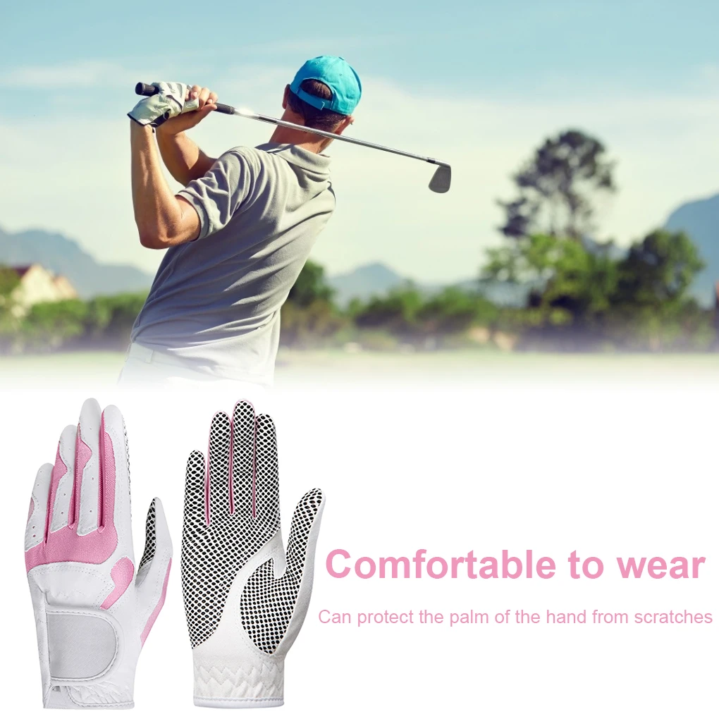 1 Pair Golf Gloves Women Anti-slip Microfiber Cloth Mitten Elastic Breathable Glove For Outdoor Sport
1 Pair Golf Gloves Women Anti-slip Microfiber Cloth Mitten Elastic Breathable Glove For Outdoor Sport