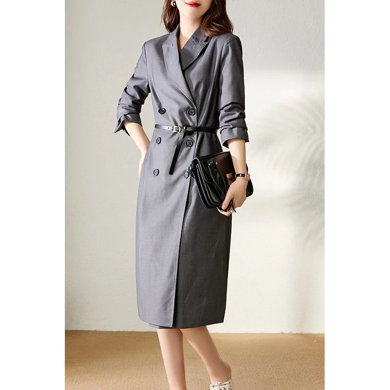 Шерстяное осенне-зимнее женское тонкое пальто, корейская модная одежда, длинная темпераментная ветровка, куртки, жакеты
Шерстяное осенне-зимнее женское тонкое пальто, корейская модная одежда, длинная темпераментная ветровка, куртки, жакеты