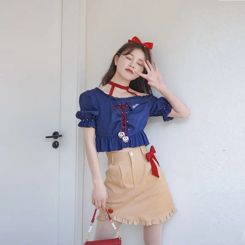 Summer Woman Elegant Thin Shirt Tops and A Line High Elastic Waist Skirts Ladies Mini Retro Fashion Sets Two Piece Suits A98
Summer Woman Elegant Thin Shirt Tops and A Line High Elastic Waist Skirts Ladies Mini Retro Fashion Sets Two Piece Suits A98