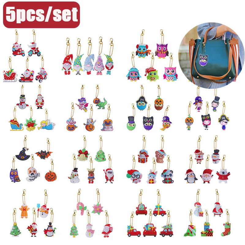 5pcs DIY Diamond Painting Christmas Pendant Santa Snowman Diamond Embroidery Mosaic Hanging Ornament Xmas Home Decor Crafts Gift
5pcs DIY Diamond Painting Christmas Pendant Santa Snowman Diamond Embroidery Mosaic Hanging Ornament Xmas Home Decor Crafts Gift