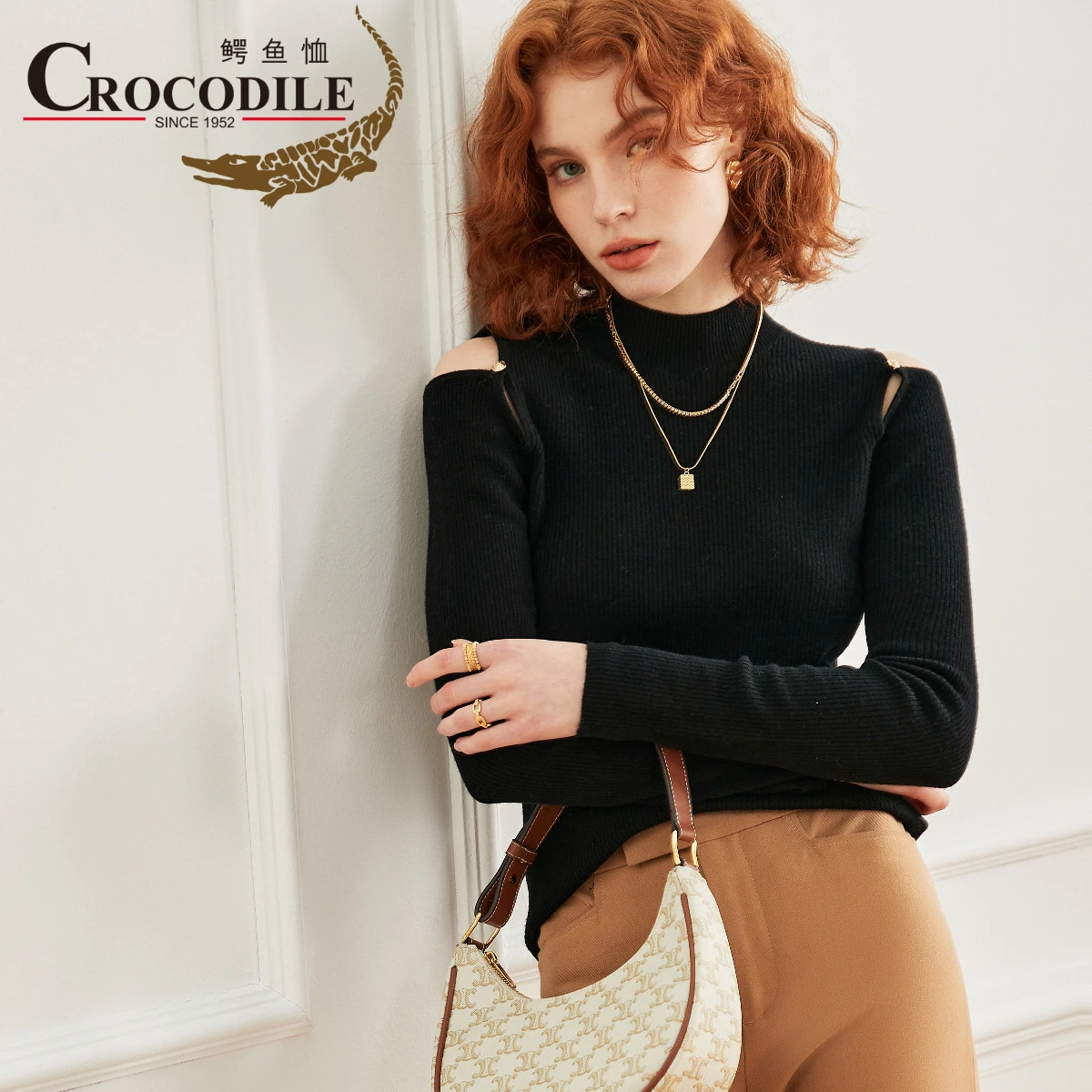 Crocodile Newest Off Shoulder Sexy Women's Half-Turtleneck Sweater Detachable Shoulder Buckle Design Women's Clothing For Winter
Crocodile Newest Off Shoulder Sexy Women's Half-Turtleneck Sweater Detachable Shoulder Buckle Design Women's Clothing For Winter