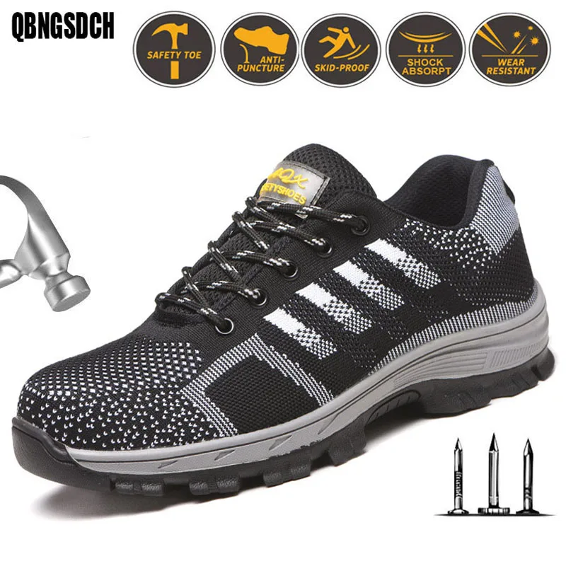 Work Safety Shoes Steel Toe Men Anti-smashing Safety Shoes Lightweight Breathable Work Shoes Non-slip Men Casual Sports Shoes
Work Safety Shoes Steel Toe Men Anti-smashing Safety Shoes Lightweight Breathable Work Shoes Non-slip Men Casual Sports Shoes