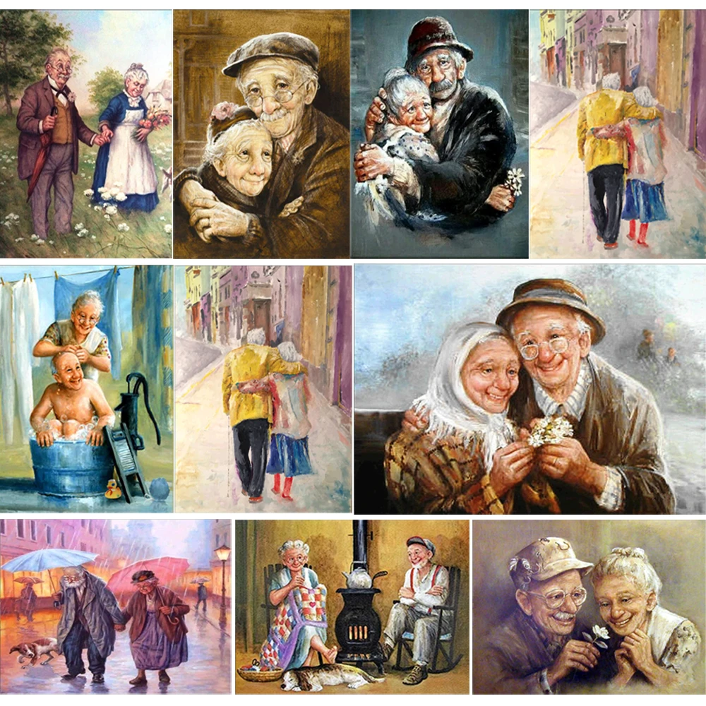DIY 5D Diamond Painting Old Couple Diamond Embroidery Cross Stitch Full Square/Round Rhinestone Mosaic Cartoon Art Home Decor
DIY 5D Diamond Painting Old Couple Diamond Embroidery Cross Stitch Full Square/Round Rhinestone Mosaic Cartoon Art Home Decor