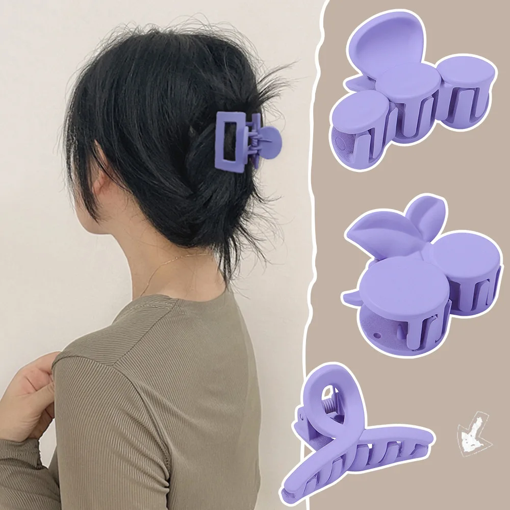 Fashion Purple Hair Claw Clip Hairpin Frosted Crab Hair Clips Hair Crab Hair Clamps Claw Hair Accessories for Women
Fashion Purple Hair Claw Clip Hairpin Frosted Crab Hair Clips Hair Crab Hair Clamps Claw Hair Accessories for Women