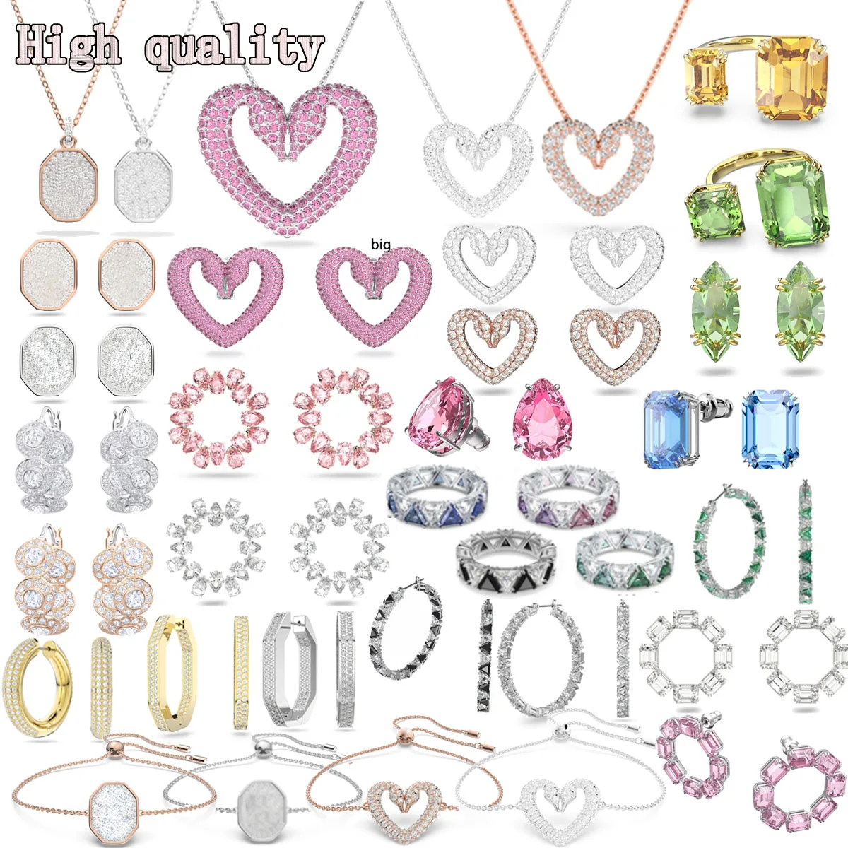 SWA 2022 New Fashion Jewelry Set Exquisite Bracelet Earrings Large Round Geometry Women's CHARM Christmas Gift
SWA 2022 New Fashion Jewelry Set Exquisite Bracelet Earrings Large Round Geometry Women's CHARM Christmas Gift